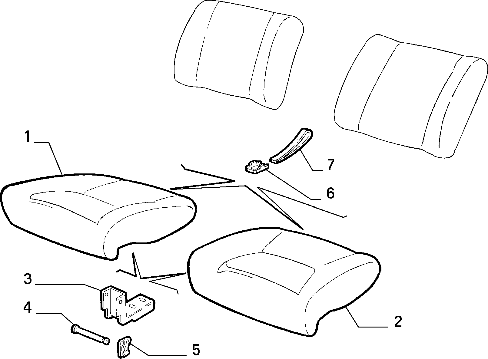 70613/00 REAR SEAT