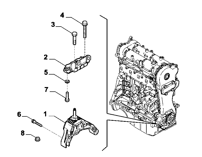 10002-020 GEARBOX INLET SCREW ANCHOR SUSPENSION