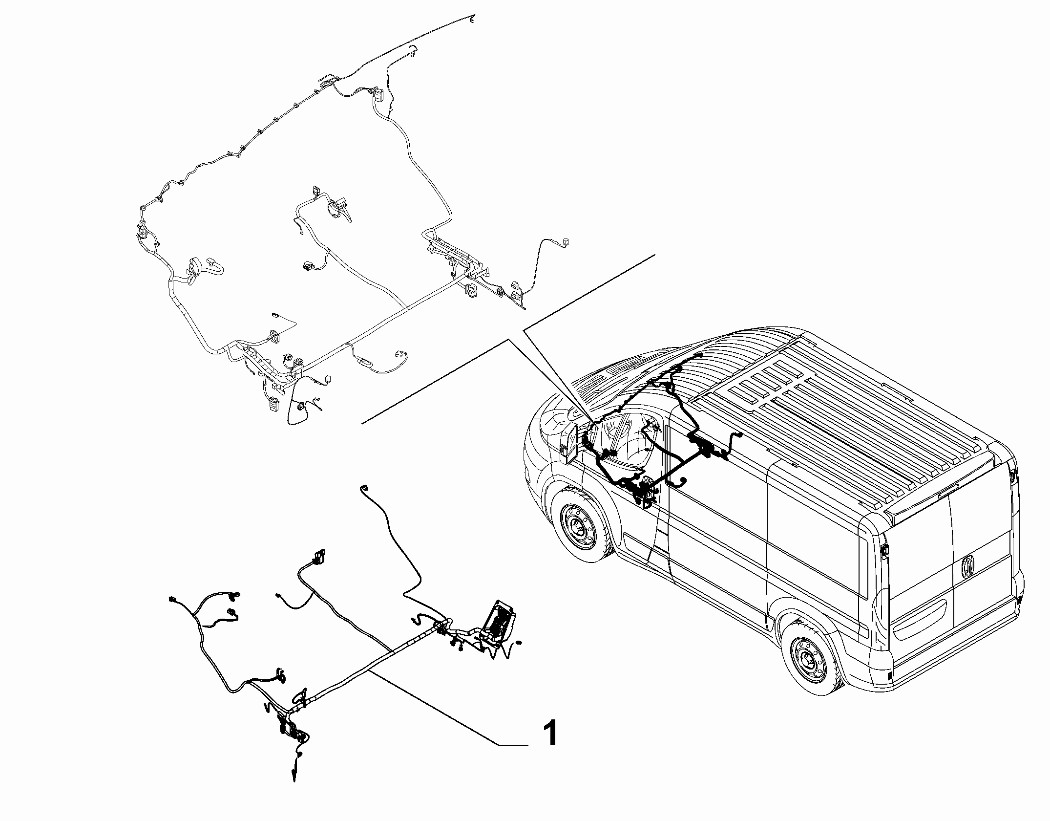 55525-030 PASS. COMPART. WIRING SET (OPT)