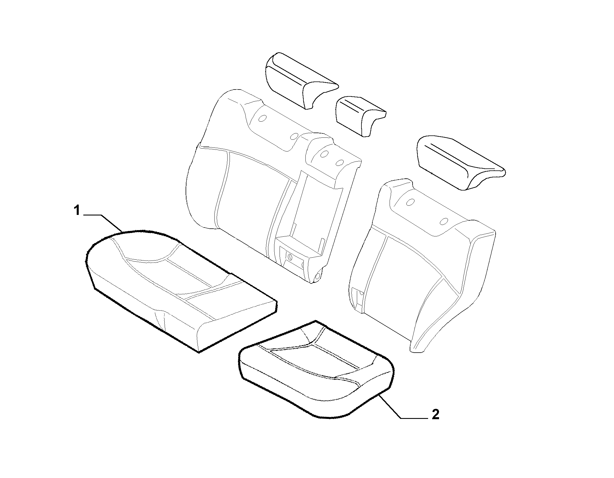 70615/04 REAR SEAT LINING