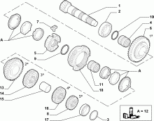 21215-030 SECONDARY SHAFT AND GEAR LEAD