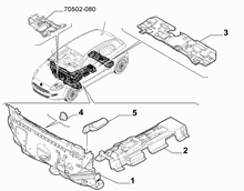 70522-020 PASSENGER COMPARTMENT INSULATION AND PADDING