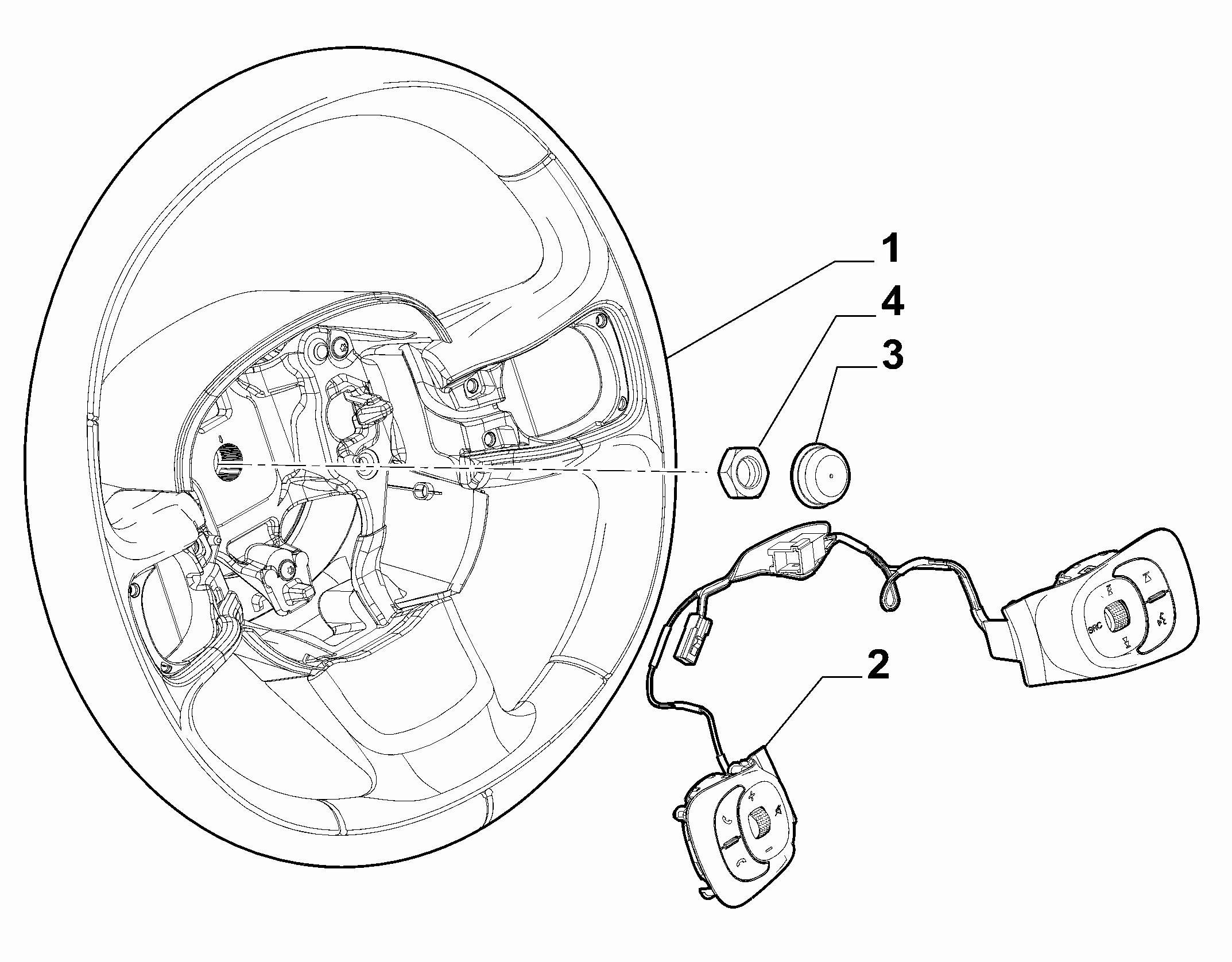 41201-010 STEERING WHEEL