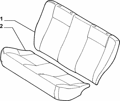 70615/02 REAR SEAT LINING