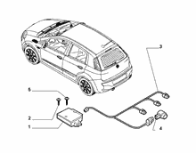 55501-060 CENTRALISED REAR PARKING SENSOR