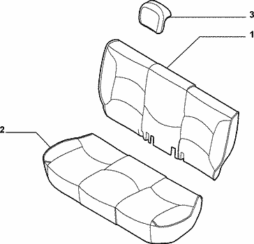 70615/09 REAR SEAT LINING