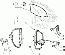70137/00 СТЕКЛА ЗАДНИХ БОКОВЫХ ДВЕРЕЙ 
