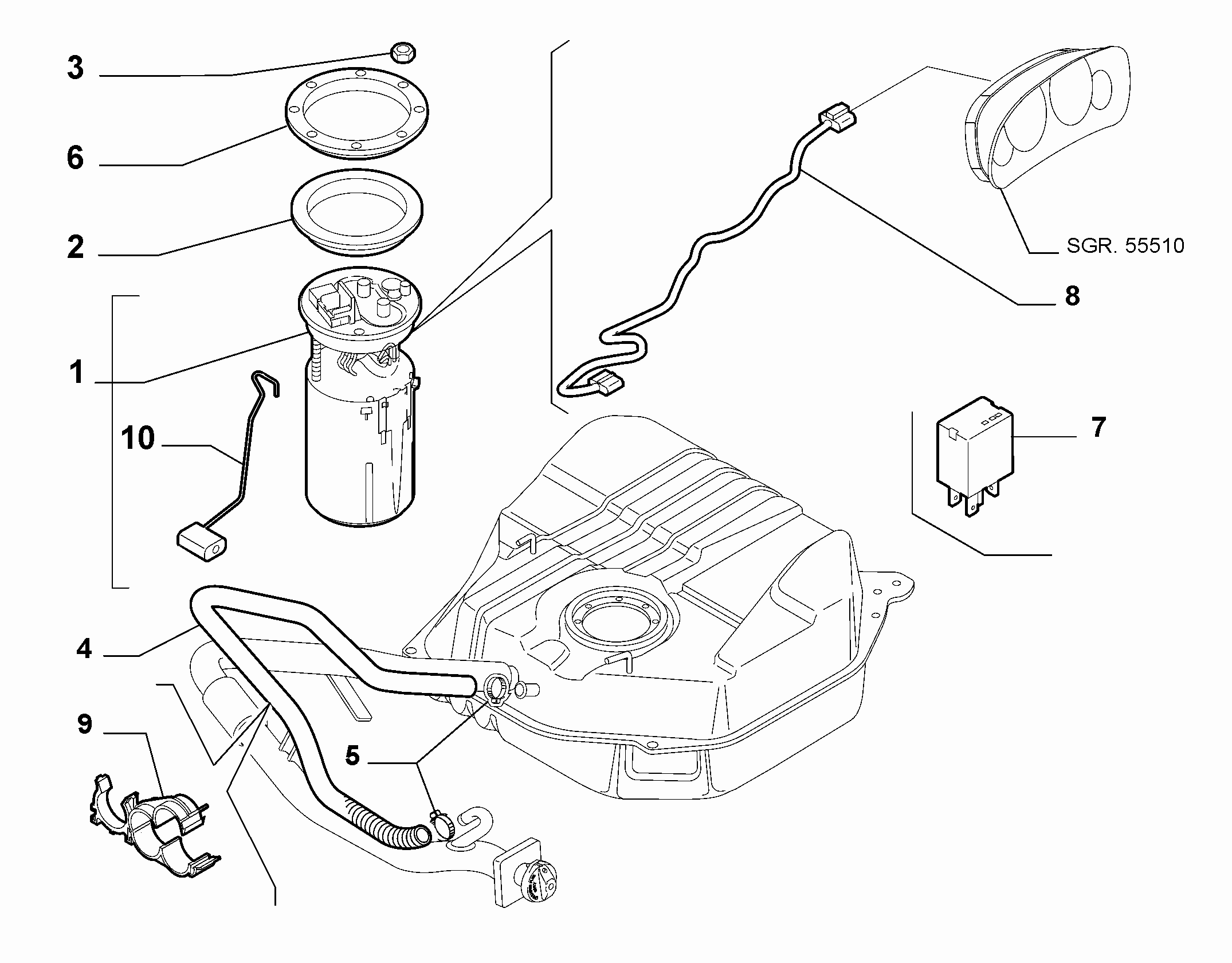 10200/01 FUEL TANK FOR CHASSIS-CAB VEHICLES