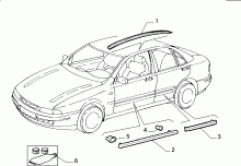 70712/00 НАРУЖНЫЕ НАКЛАДКИ И УПЛОТНИТЕЛИ