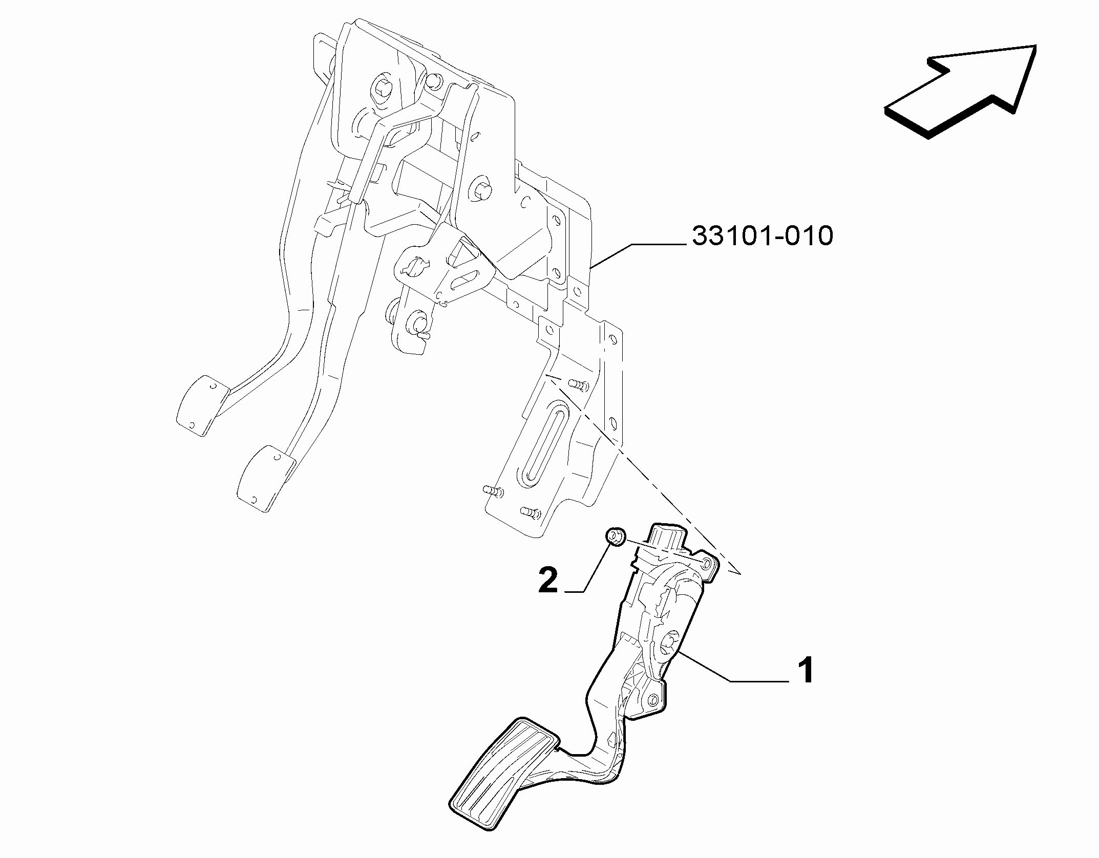 10222-010 ACCELERATOR PEDAL COMMAND