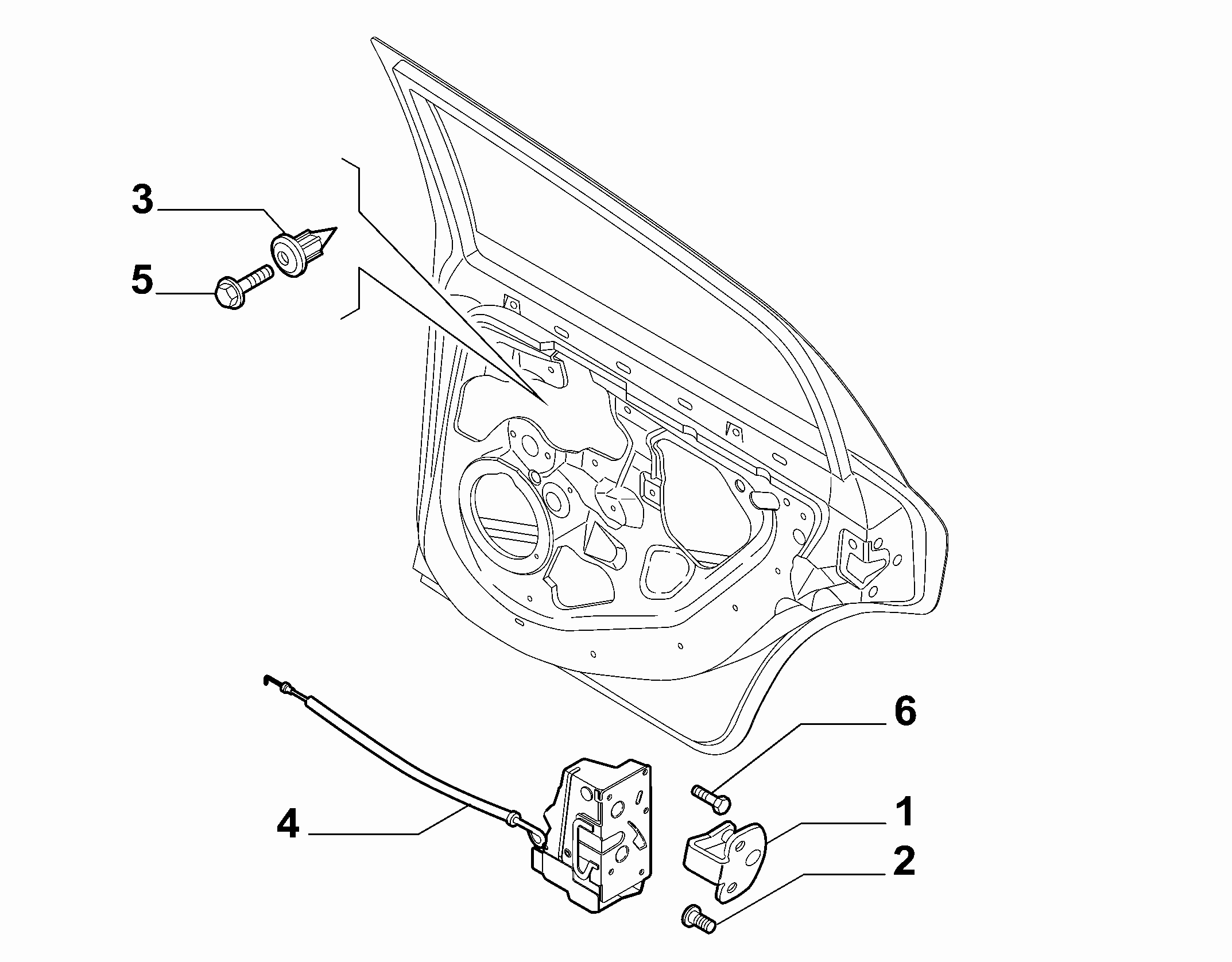 70136-050 REAR DOOR LOCK
