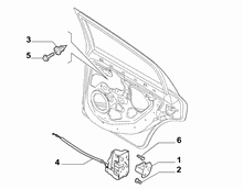 70136-050 REAR DOOR LOCK