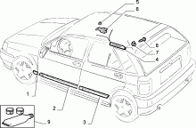 70712/00 НАРУЖНЫЕ НАКЛАДКИ И УПЛОТНИТЕЛИ 