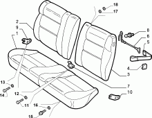 70613/00 REAR SEAT