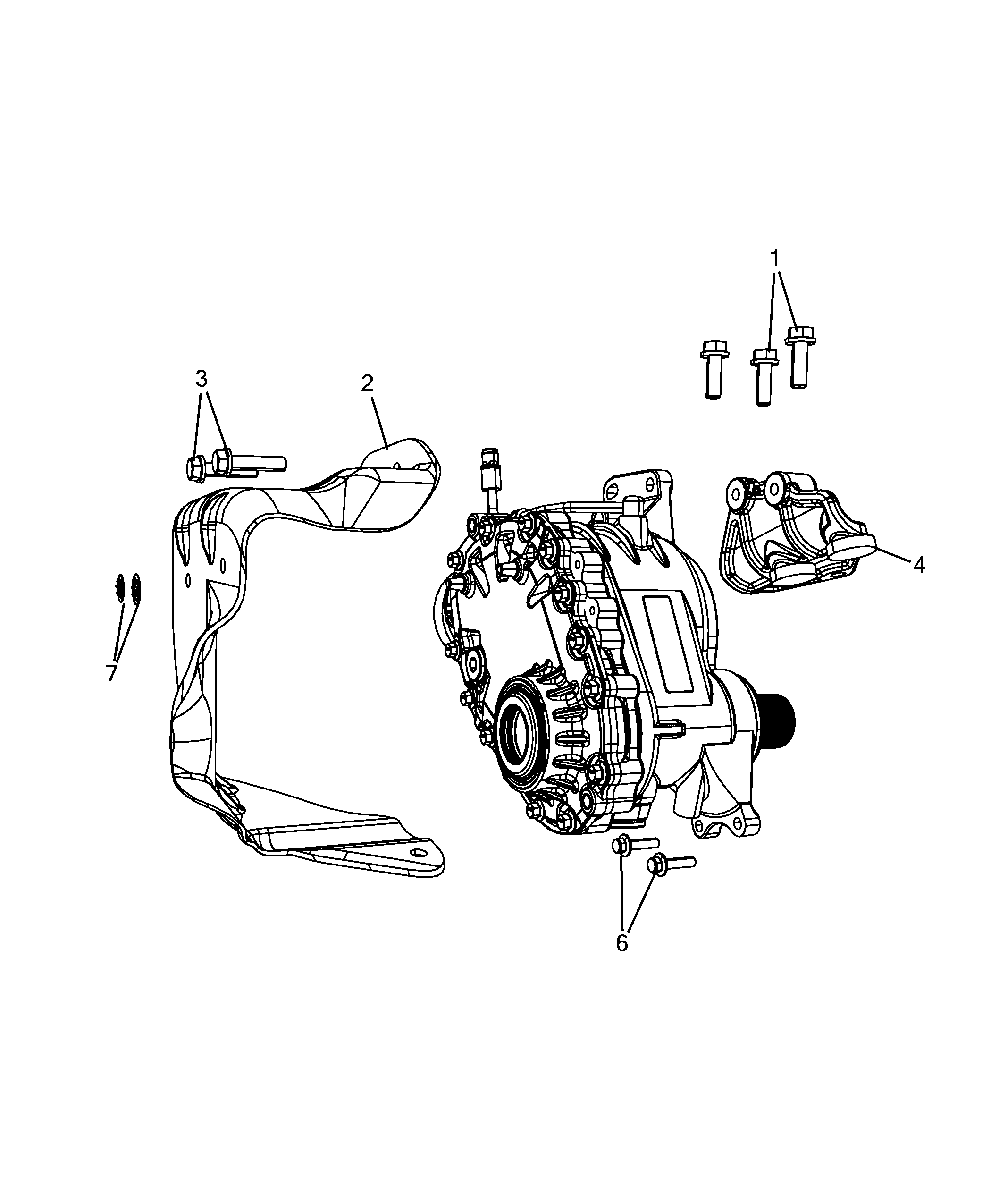 27403-010 FRONT AXLE AND POWER TAKE-OFF