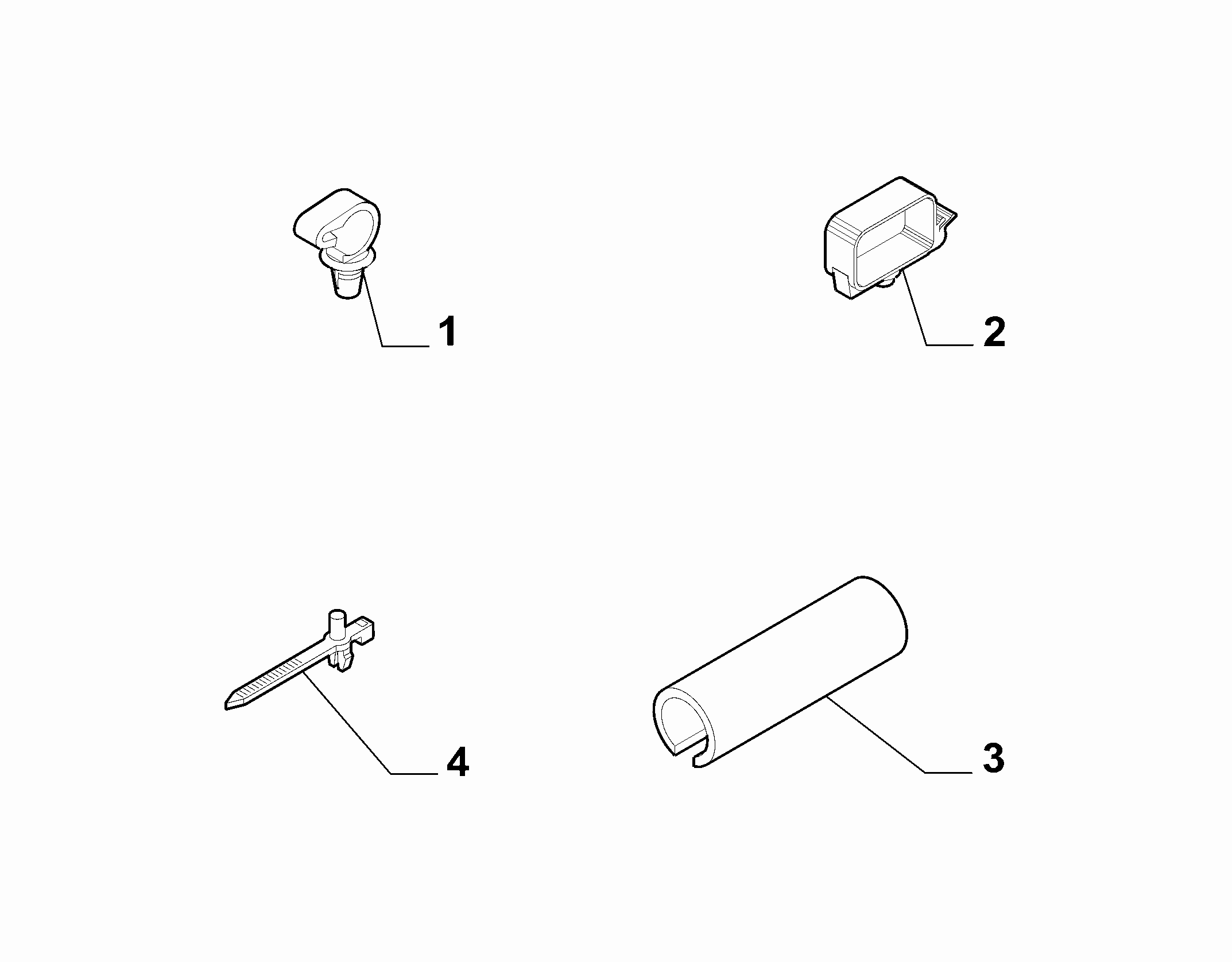55527-030 PASSENGER COMPARTMENT AND REAR CABLE SET FASTENERS