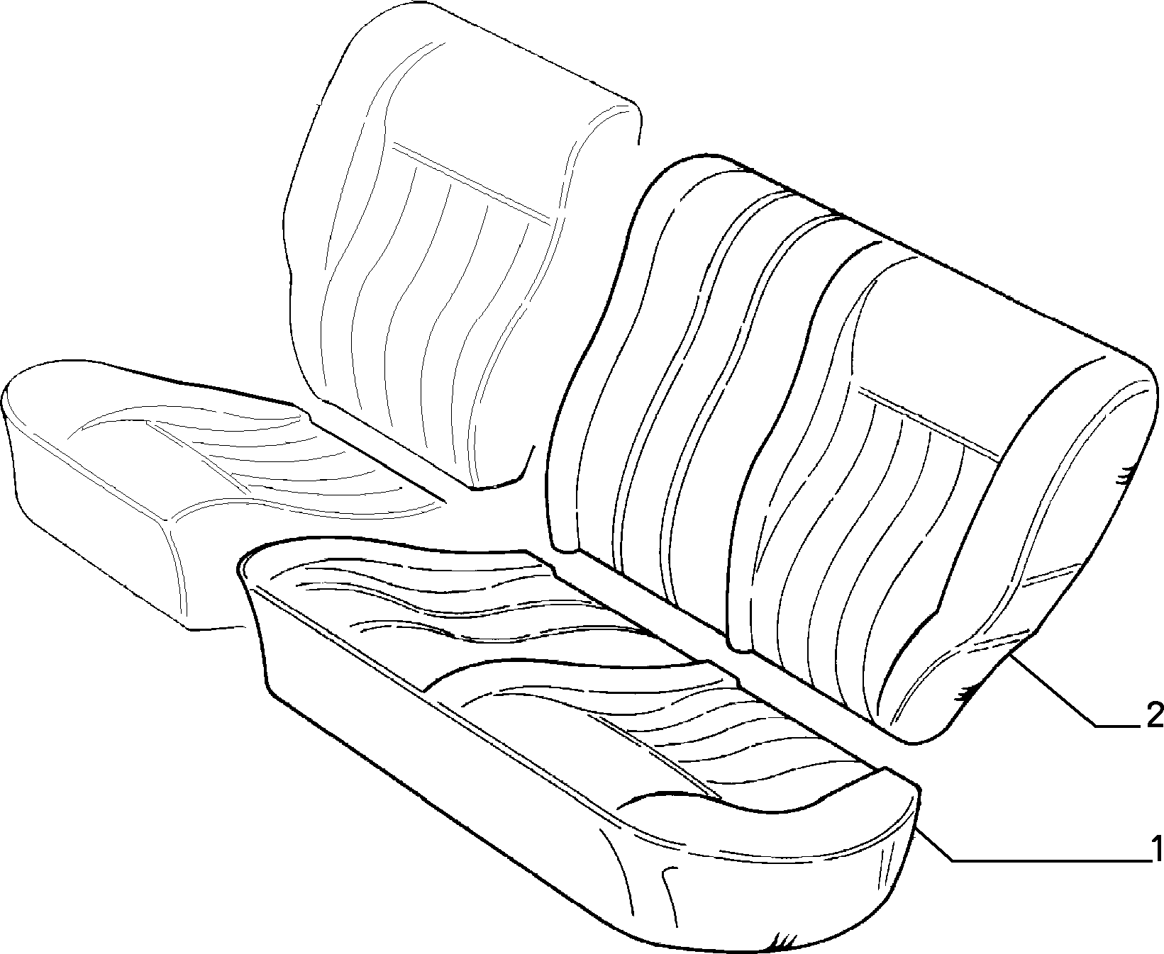 70615/02 REAR SEAT LINING