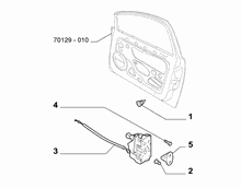 70129-050 FRONT DOOR LOCK