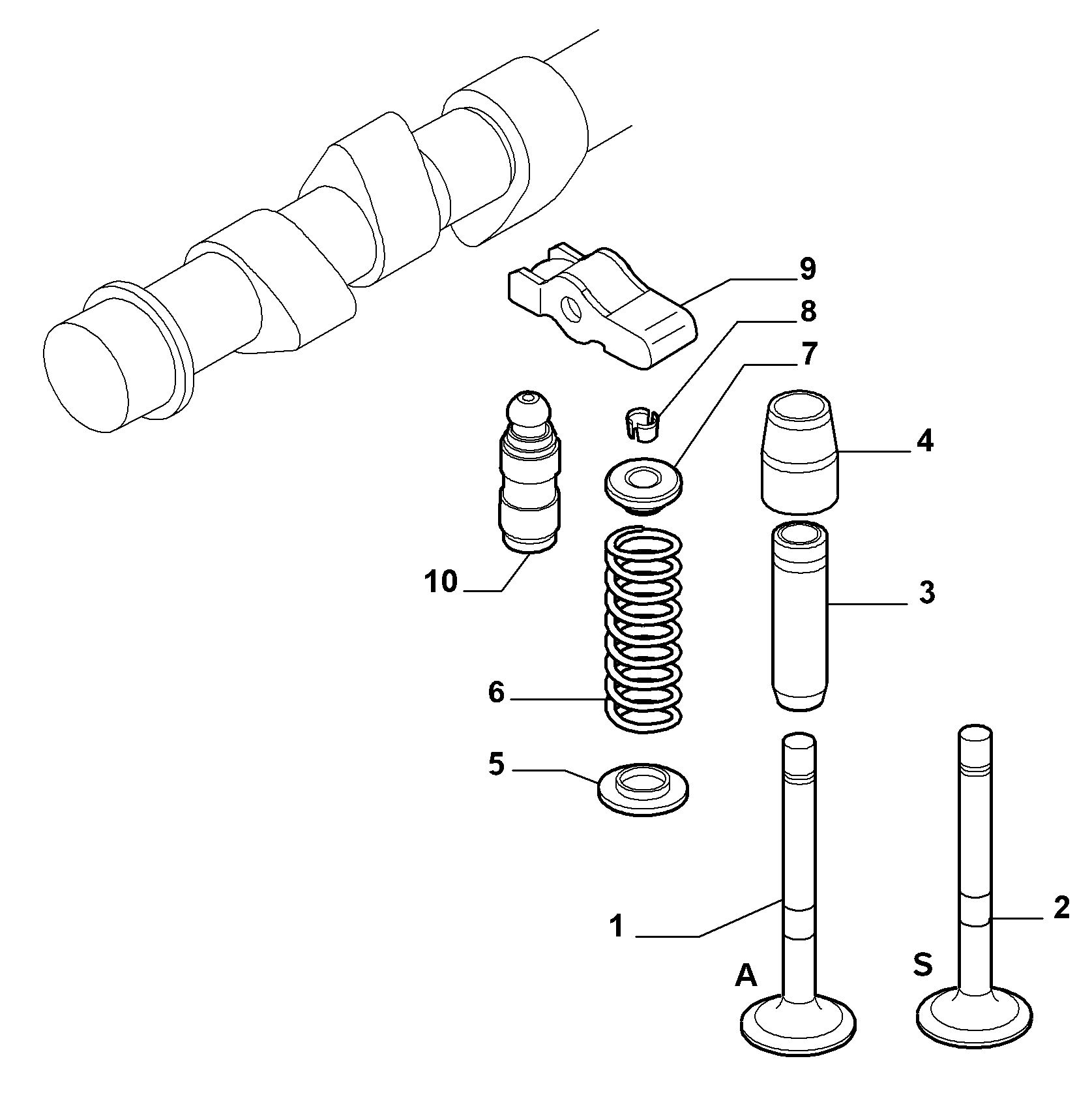 10107-020 VALVE INTAKE AND RELEASE