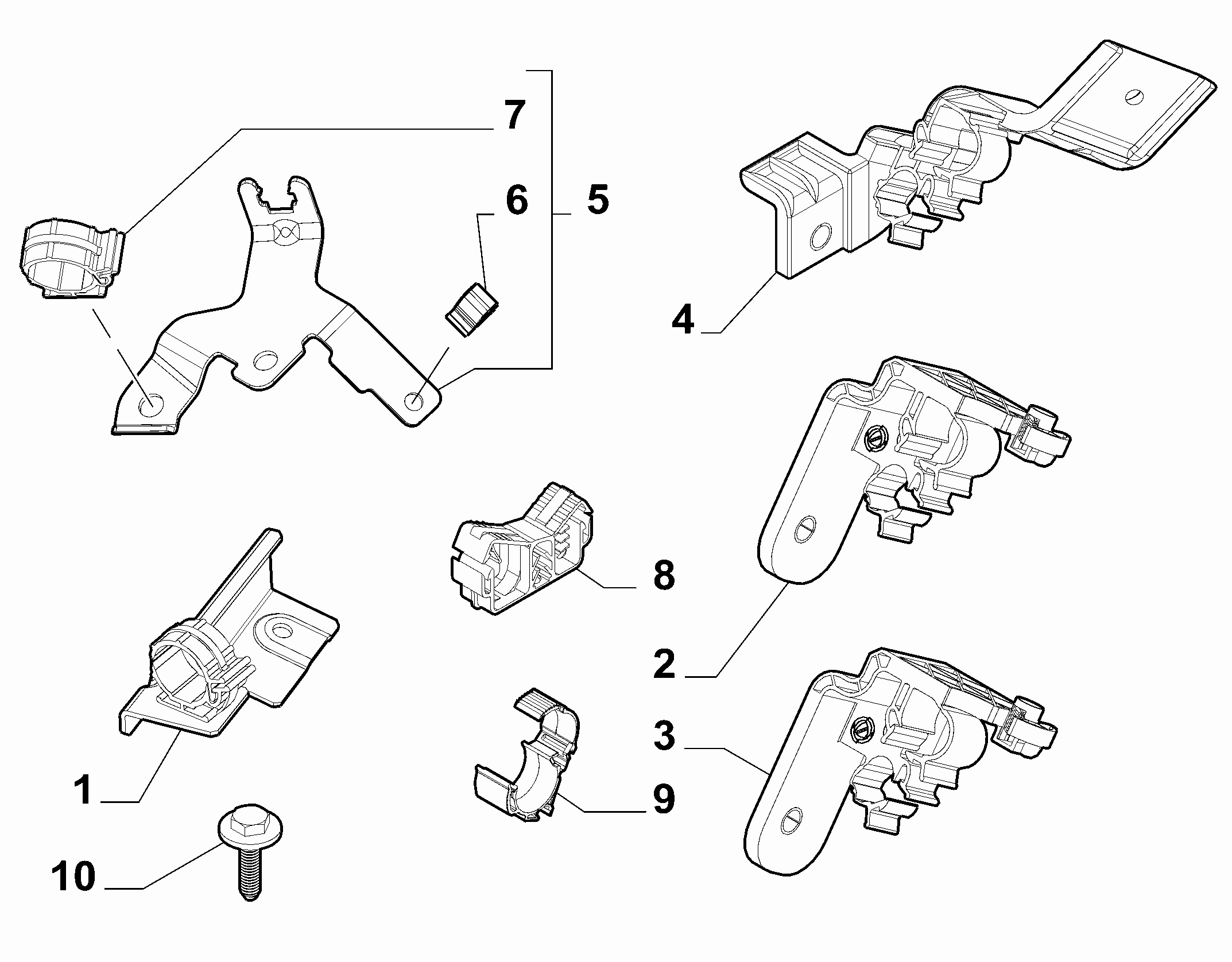 41207-040 HYDRAULIC SYSTEM CLAMPS
