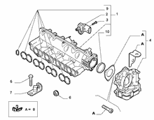 10255-010 INTAKE MANIFOLD AND BUTTERFLY CLIPS