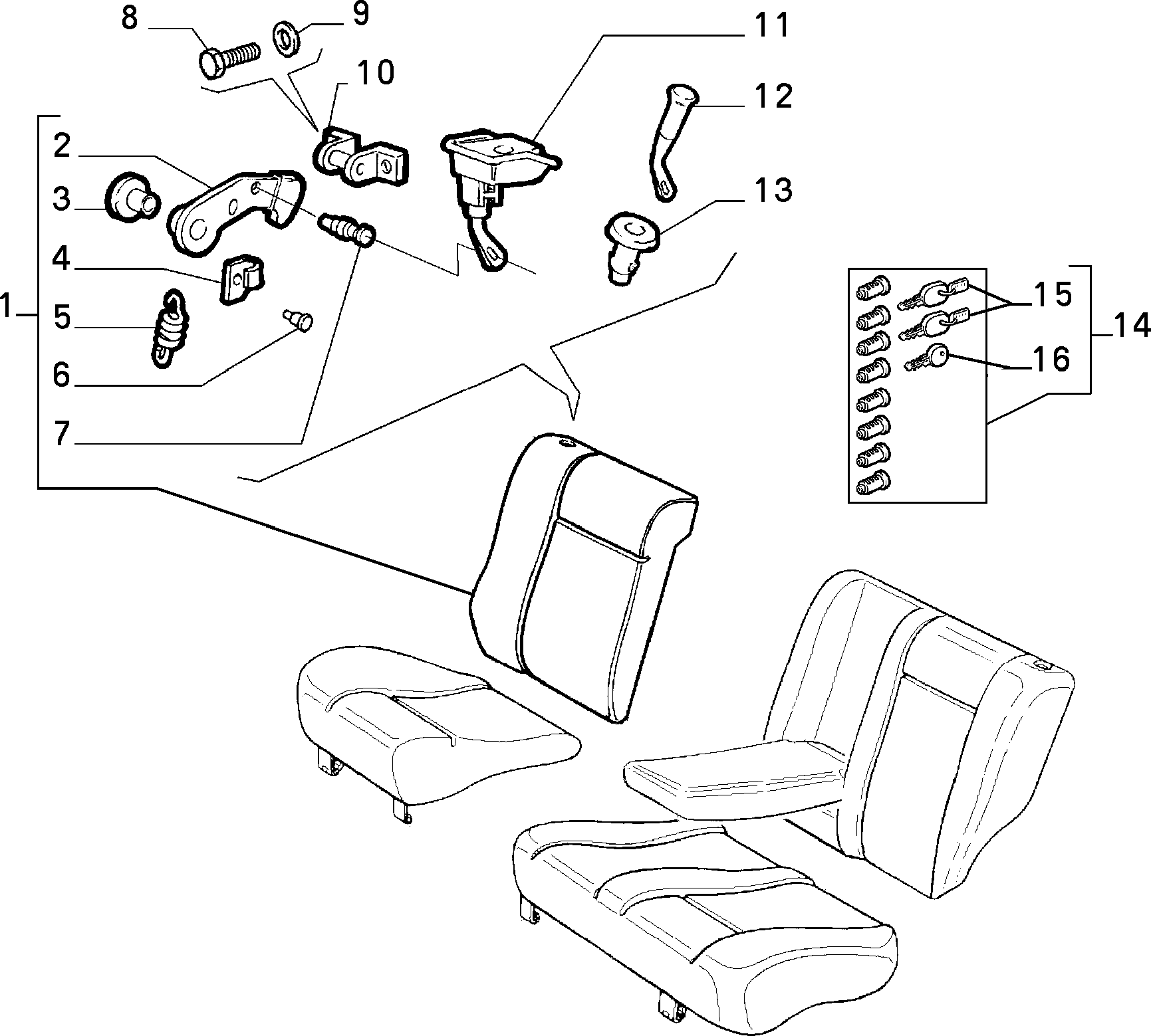 70613/02 REAR SEAT