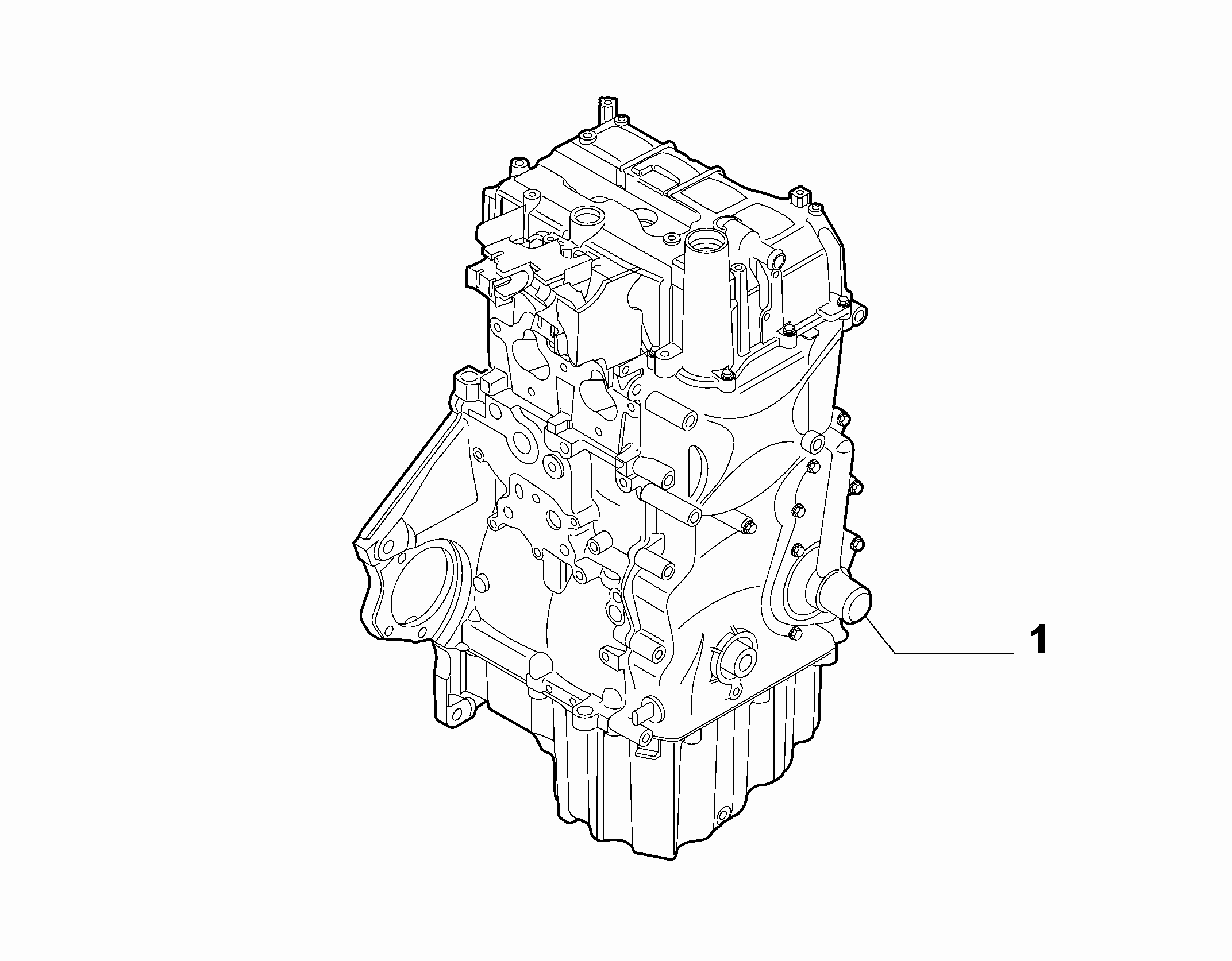 10000-010 SEMI-COMPLETE ENGINE