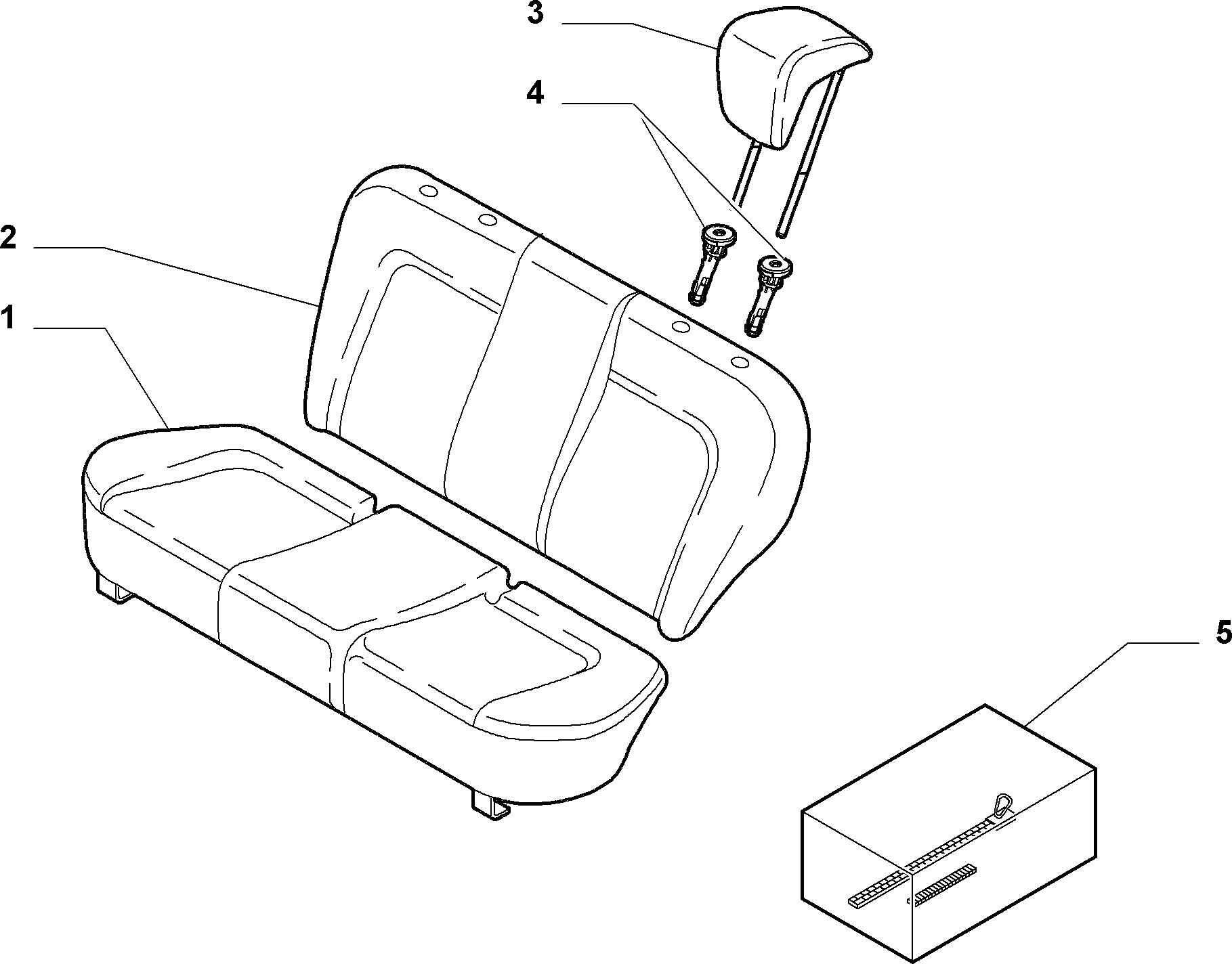 70615/02 REAR SEAT LINING