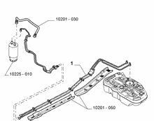 10201-020 UNDERSIDE FUEL PIPES