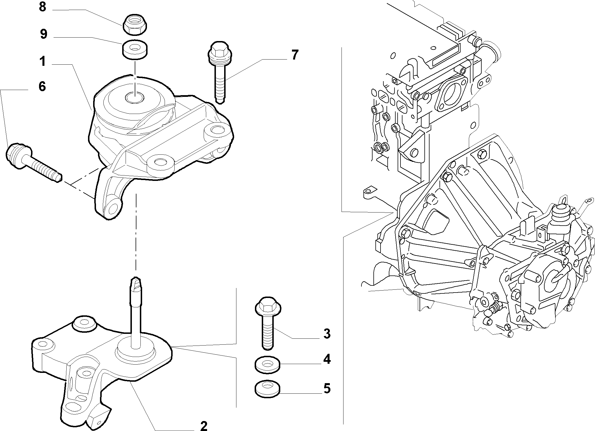 10002-020 GEARBOX INLET SCREW ANCHOR SUSPENSION