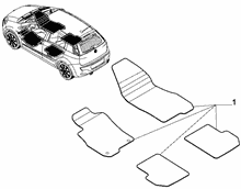 70521-020 PASSENGER SIDE MAT COVERS