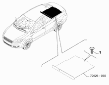 70526-040 COVER ACCESSORIES FOR INSIDE LUGGAGE SPACE