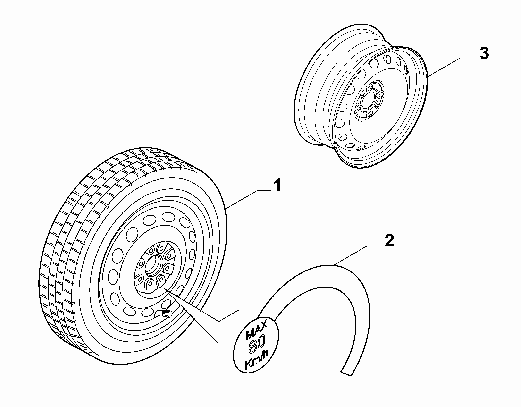 44316-030 SPARE WHEEL