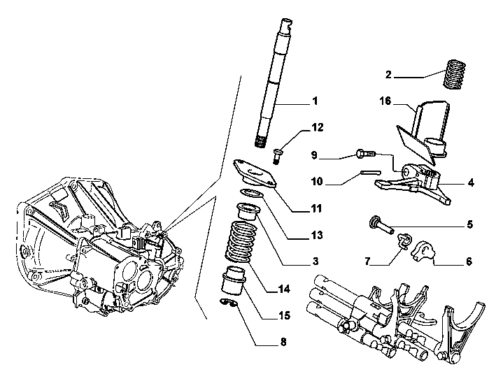 21219-010 GEAR SHAFT