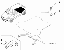 70526-040 COVER ACCESSORIES FOR INSIDE LUGGAGE SPACE