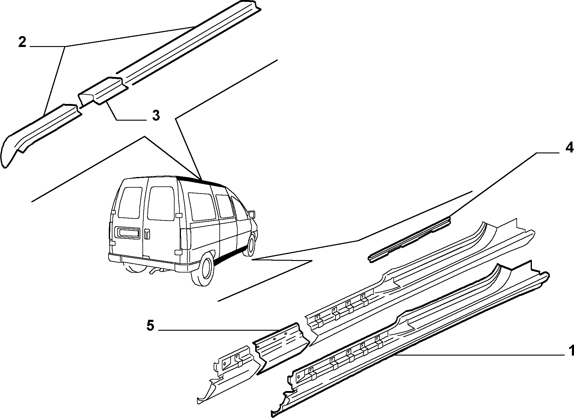 70019/00 КУЗОВ, ОБЛИЦОВКИ (ЦЕНТРАЛЬНАЯ ЧАСТЬ)