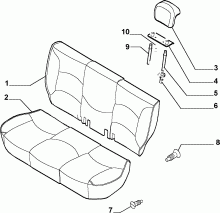 70613/00 REAR SEAT
