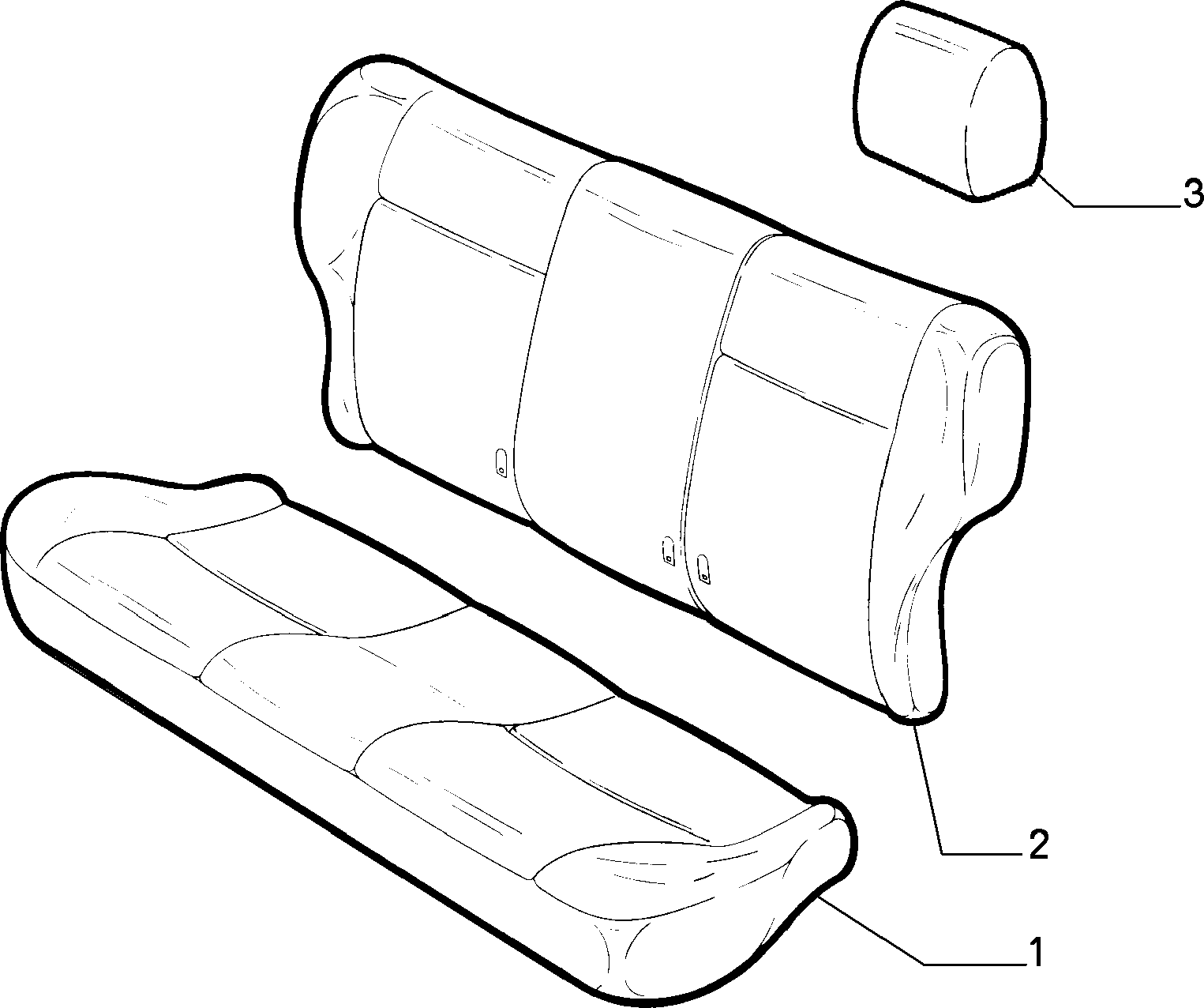 70615/00 REAR SEAT LINING