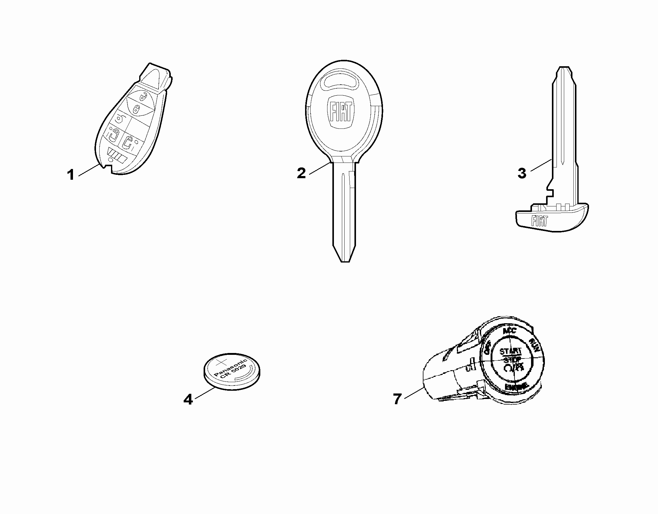 55202-020 KEY KIT AND OPENING SYSTEM