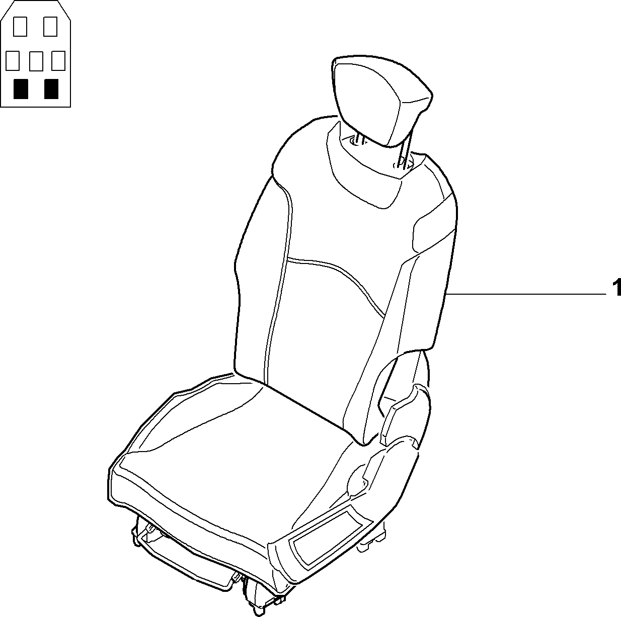 70613/01 REAR SEAT
