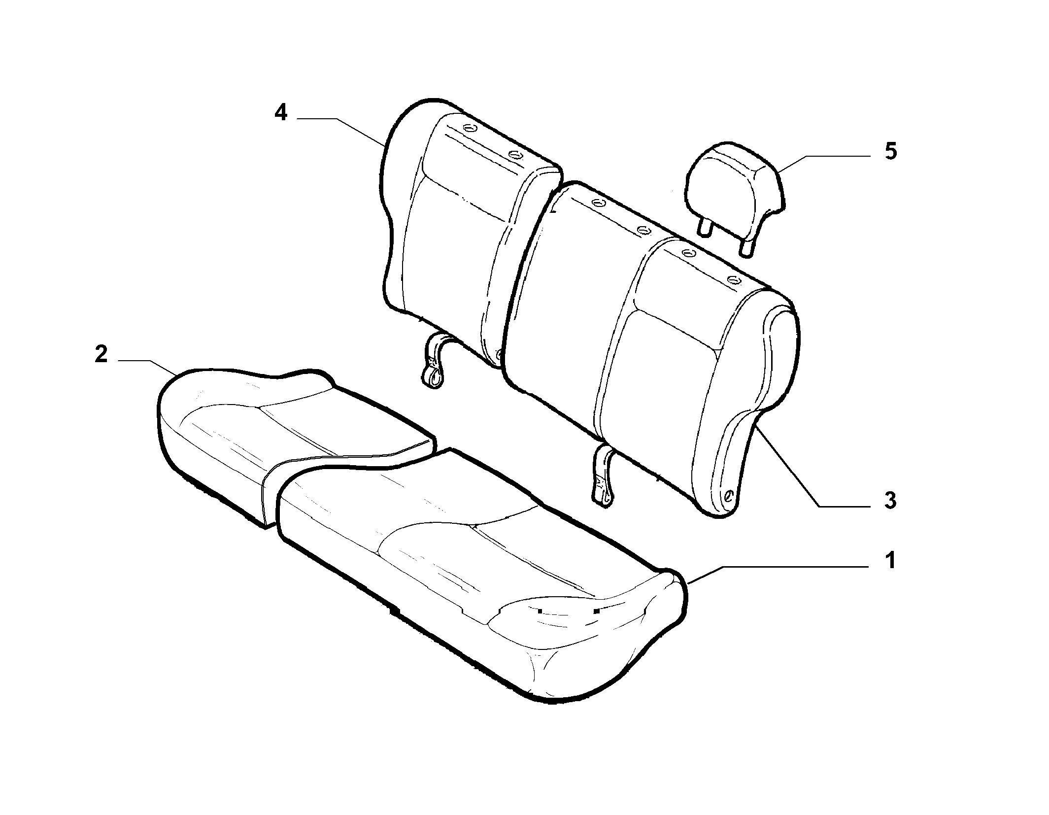 70615/70 REAR SEAT LINING