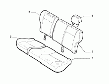 70615/70 REAR SEAT LINING