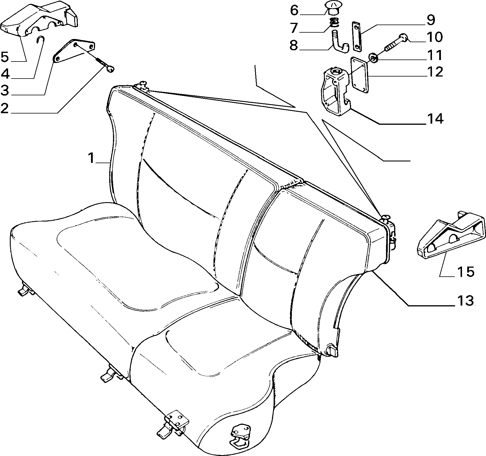70613/00 REAR SEAT