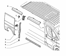 70020-040 OUTER SIDE PANEL FOR COMMERCIAL VEHICLES