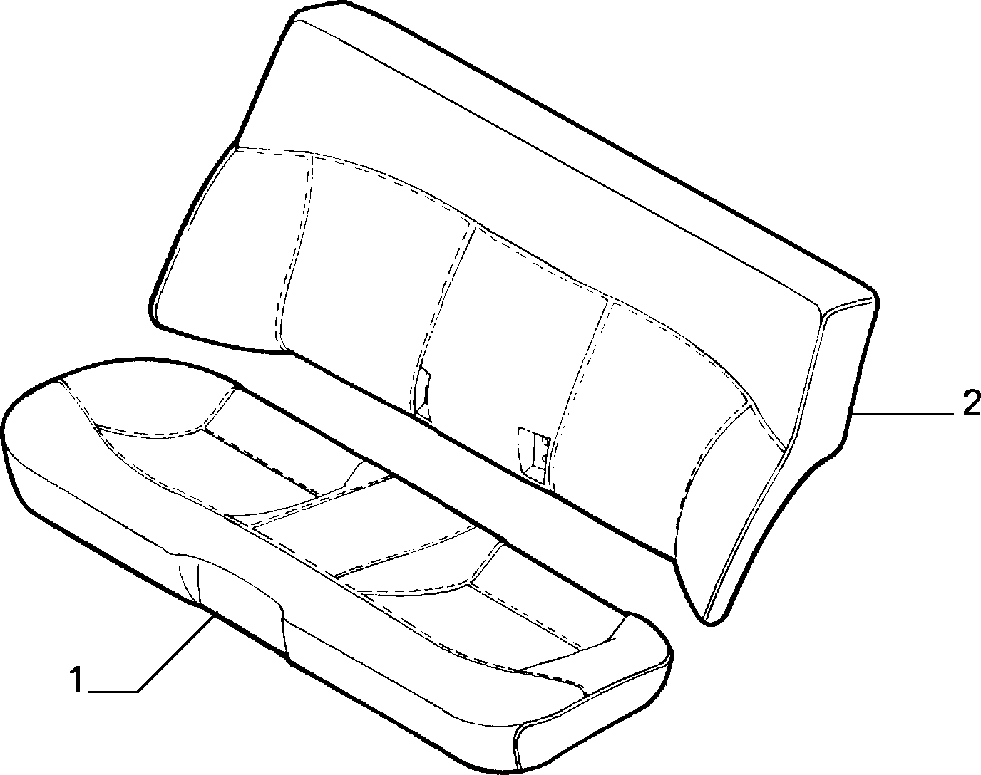 70615/00 REAR SEAT LINING