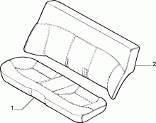 70615/00 REAR SEAT LINING