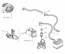55300-040 BATTERY HARNESS