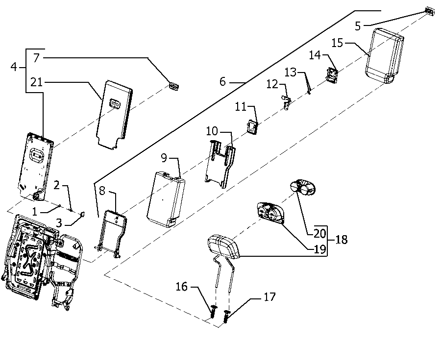 70613-071 2ND ROW REAR SEAT - RIGHT SIDE - 60%