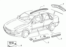 70712/00 НАРУЖНЫЕ НАКЛАДКИ И УПЛОТНИТЕЛИ