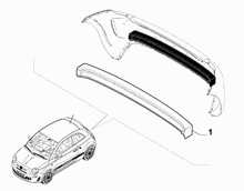 70727-030 REAR BUMPER THRUST